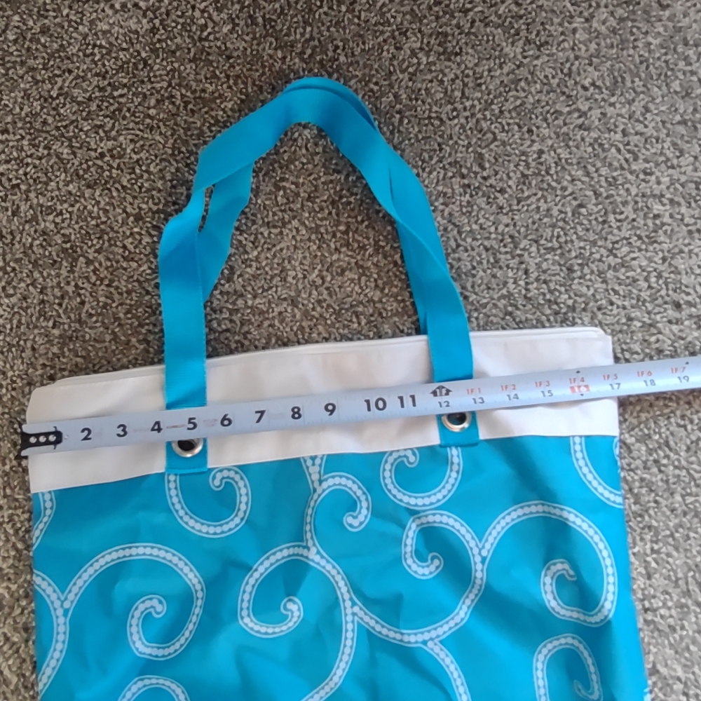 Tote Bag Blue & White - Picture 4 of 11